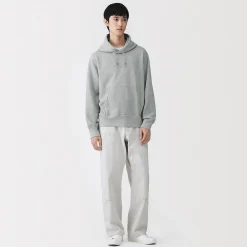 Clearance Muji Chandail à capuchon en coton traditionnellement tricoté pour homme