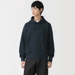 Clearance Muji Chandail à capuchon en coton traditionnellement tricoté pour homme