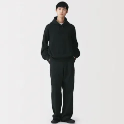 Clearance Muji Chandail à capuchon en coton traditionnellement tricoté pour homme