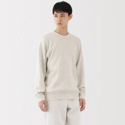 Sale Muji Chandail en coton traditionnellement tricoté pour homme