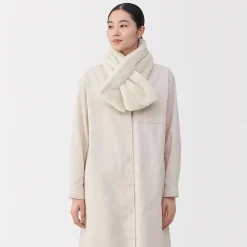 Sale Muji Écharpe en polaire Boa de polyester recyclé
