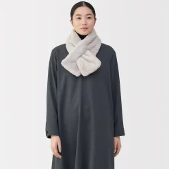 Sale Muji Écharpe en polaire Boa de polyester recyclé