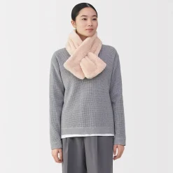 Sale Muji Écharpe en polaire Boa de polyester recyclé