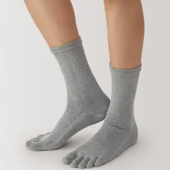 Sale Muji Chaussettes 5 orteils à angle droit pour homme