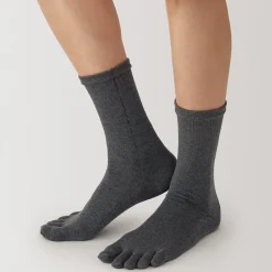 Sale Muji Chaussettes 5 orteils à angle droit pour homme