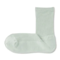 Sale Muji Chaussettes avec bord confortable et rayures pour femme