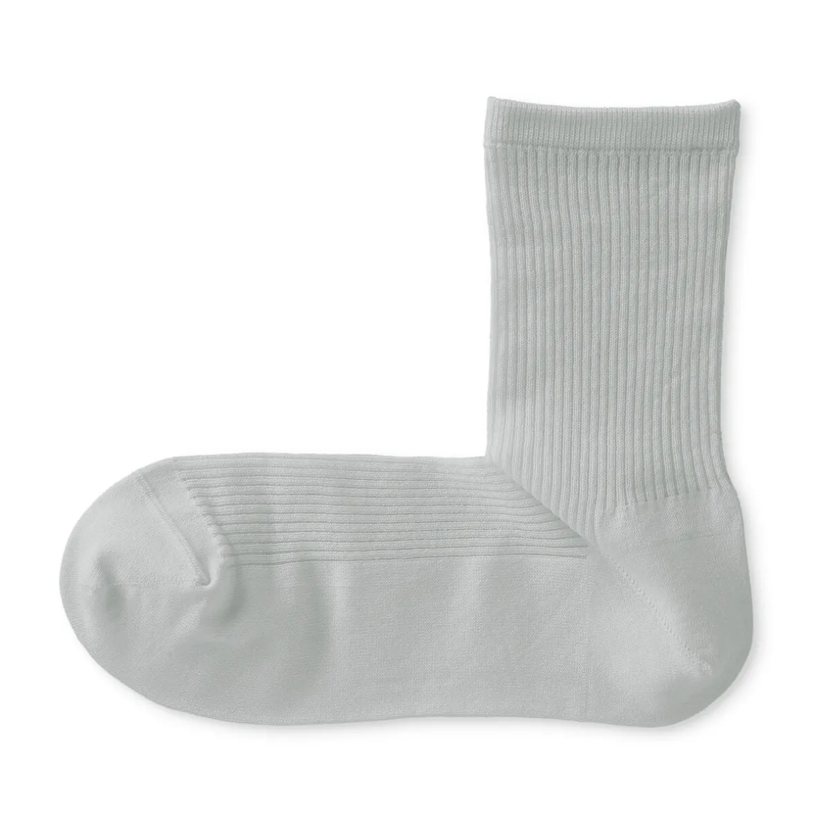 Sale Muji Chaussettes avec bord confortable et rayures pour femme