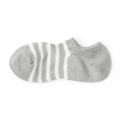 Discount Muji Chaussettes basses à angle droit pour homme ‐ Rayé.