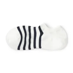 Discount Muji Chaussettes basses à angle droit pour homme ‐ Rayé.