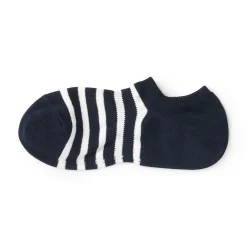 Discount Muji Chaussettes basses à angle droit pour homme ‐ Rayé.