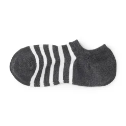 Discount Muji Chaussettes basses à angle droit pour homme ‐ Rayé.