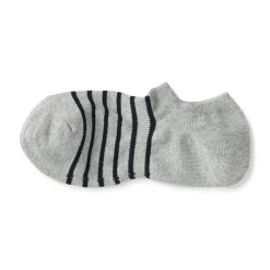 New Muji Chaussettes basses à angle droit pour homme ‐ Rayé