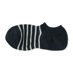 New Muji Chaussettes basses à angle droit pour homme ‐ Rayé