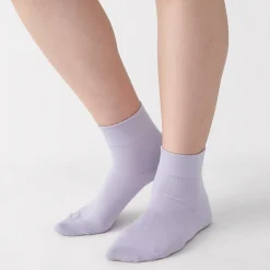 Outlet Muji Chaussettes cheville en modal mélangé à angle droit avec bord confortable pour femme