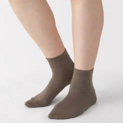Outlet Muji Chaussettes cheville en modal mélangé à angle droit avec bord confortable pour femme