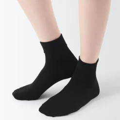 Outlet Muji Chaussettes cheville en modal mélangé à angle droit avec bord confortable pour femme