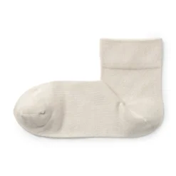 Outlet Muji Chaussettes cheville en modal mélangé à angle droit avec bord confortable pour femme