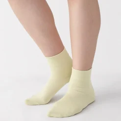 Outlet Muji Chaussettes cheville en modal mélangé à angle droit avec bord confortable pour femme