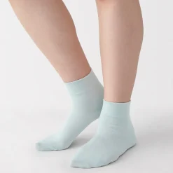 Outlet Muji Chaussettes cheville en modal mélangé à angle droit avec bord confortable pour femme