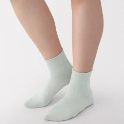 Outlet Muji Chaussettes cheville en modal mélangé à angle droit avec bord confortable pour femme