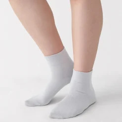 Outlet Muji Chaussettes cheville en modal mélangé à angle droit avec bord confortable pour femme