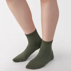 Clearance Muji Chaussettes courtes 3 couches à angle droit femme
