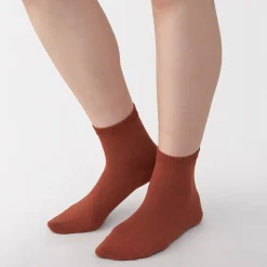 Clearance Muji Chaussettes courtes 3 couches à angle droit femme