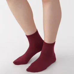 Clearance Muji Chaussettes courtes 3 couches à angle droit femme