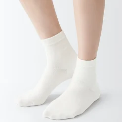 Clearance Muji Chaussettes courtes 3 couches à angle droit femme