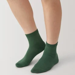 Clearance Muji Chaussettes courtes 3 couches à angle droit femme