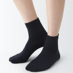 Clearance Muji Chaussettes courtes 3 couches à angle droit femme