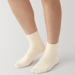 Clearance Muji Chaussettes courtes 3 couches à angle droit femme