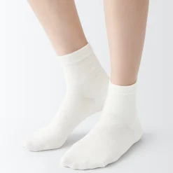 Clearance Muji Chaussettes courtes 3 couches à angle droit femme