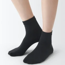 Clearance Muji Chaussettes courtes 3 couches à angle droit femme