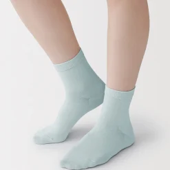 Clearance Muji Chaussettes courtes 3 couches à angle droit femme