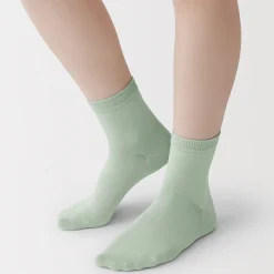 Clearance Muji Chaussettes courtes 3 couches à angle droit femme