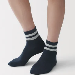 Best Muji Chaussettes courtes doublées en peluche à angle droit pour homme