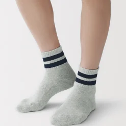 Best Muji Chaussettes courtes doublées en peluche à angle droit pour homme