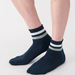 Best Muji Chaussettes courtes doublées en peluche à angle droit pour homme