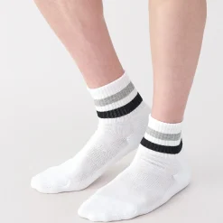Best Muji Chaussettes courtes doublées en peluche à angle droit pour homme
