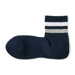 New Muji Chaussettes courtes doublées en peluche à angle droit pour homme