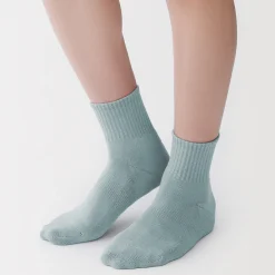 Muji Chaussettes courtes en peluche à angle droit pour homme