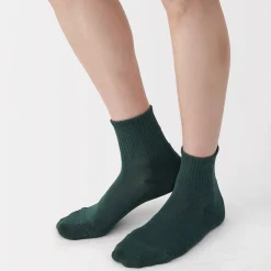 Muji Chaussettes courtes en peluche à angle droit pour homme