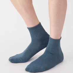 Muji Chaussettes courtes en peluche à angle droit pour homme