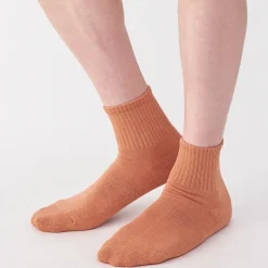 Muji Chaussettes courtes en peluche à angle droit pour homme