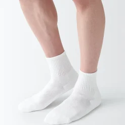 Muji Chaussettes courtes en peluche à angle droit pour homme
