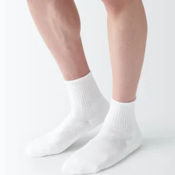 Muji Chaussettes courtes en peluche à angle droit pour homme