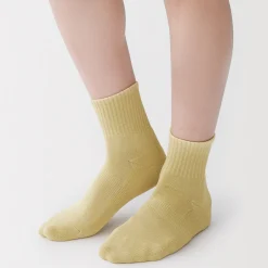 Muji Chaussettes courtes en peluche à angle droit pour homme