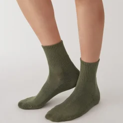 Muji Chaussettes courtes en peluche à angle droit pour homme