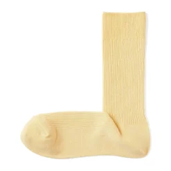 Discount Muji Chaussettes côtelées à angle droit pour homme